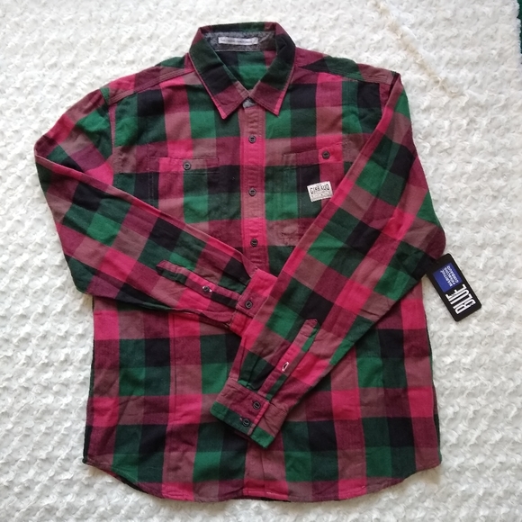 Marithe Girbaud Francois NWT Buffalo Check Flannel - Picture 6 of 13
